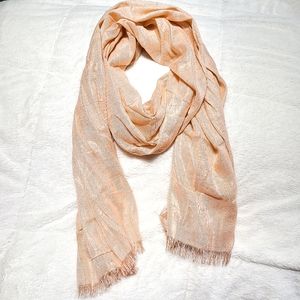NWT Shimmery Peach Scarf
